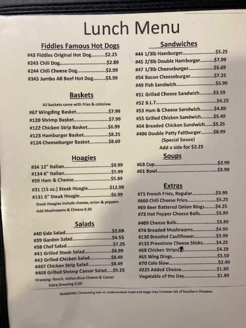 Fiddle's Menu image 4