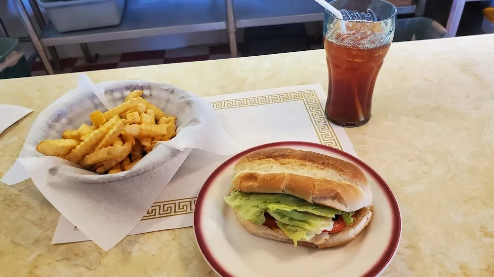 Western Chicken Sandwich and Fries